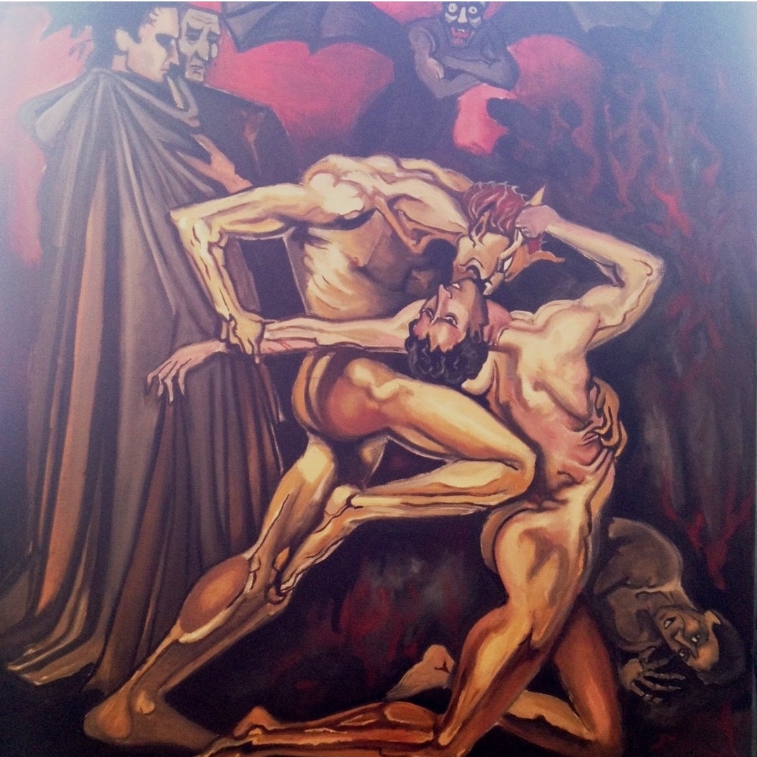 Dante y Virgilio en el infierno