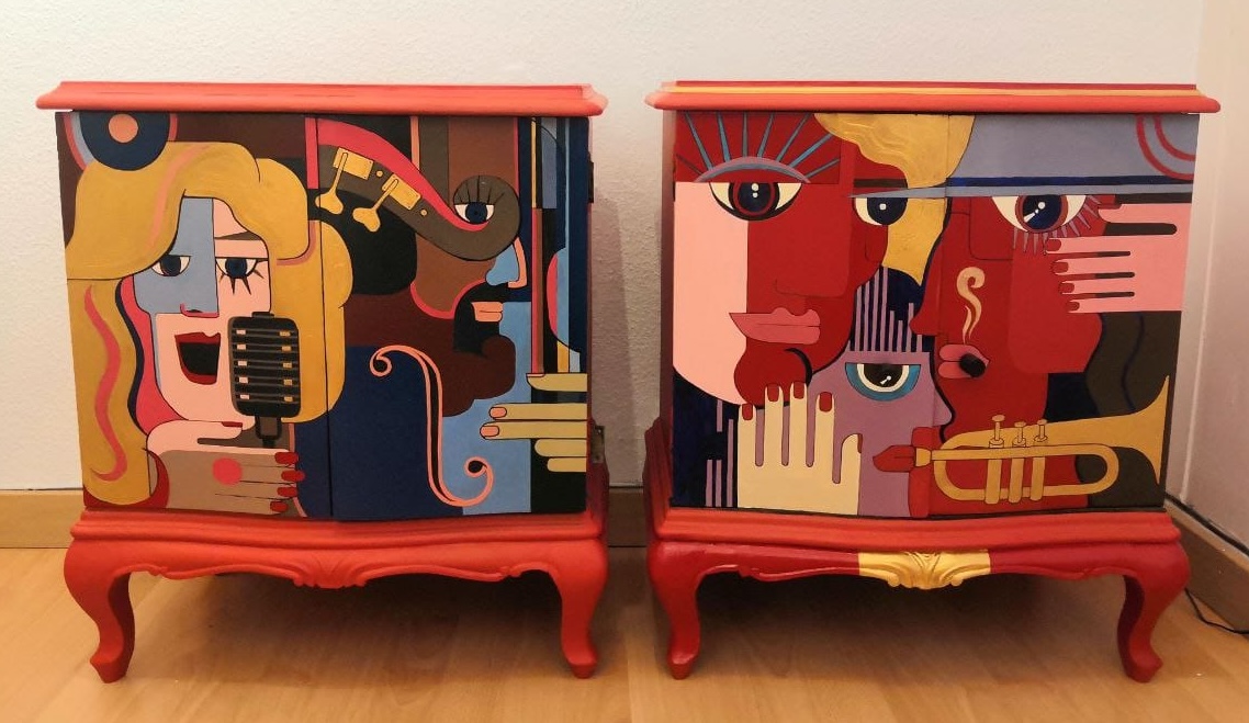 Mesitas de noche decoradas - Por ENCARGO